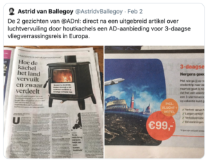 Verwarrende reclame AD