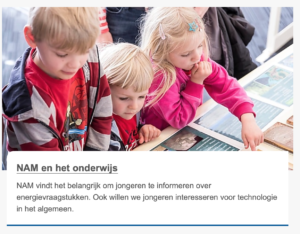 NAM en onderwijs is fossiele reclame
