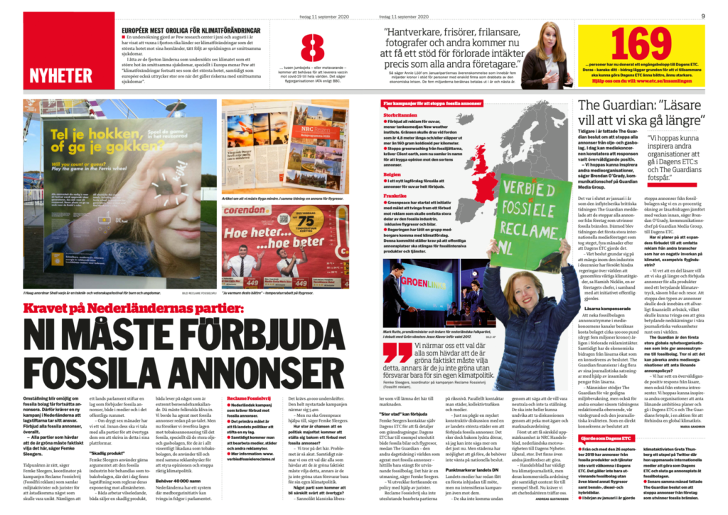 Interview met Femke door Dagens ETC