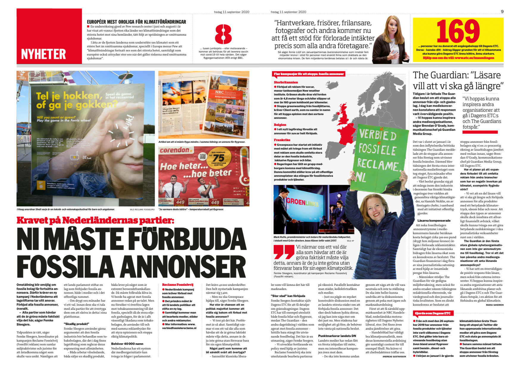 Interview met Femke door Dagens ETC