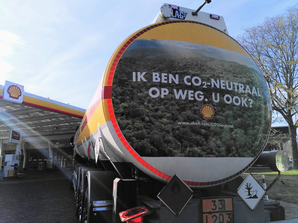 Ik ben CO2-neutraal op weg. U ook? Greenwashing Shell. Klacht VU-studenten Reclame Code Commissie
